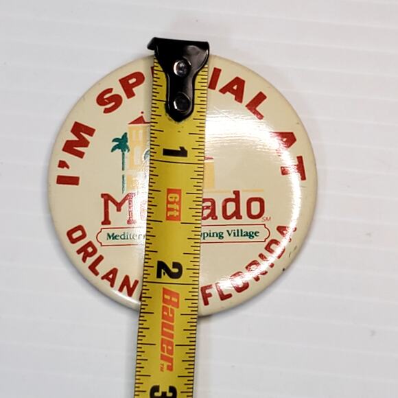 I'm Special at Mercado Mediterranean Shopping Village Orlando Florida Button Pin - Picture 4 of 4